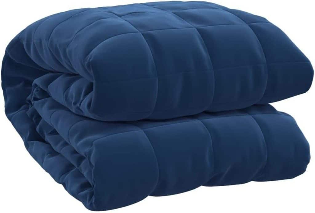 Test : couverture lestée 15 kg Bleu 220x240 cm
