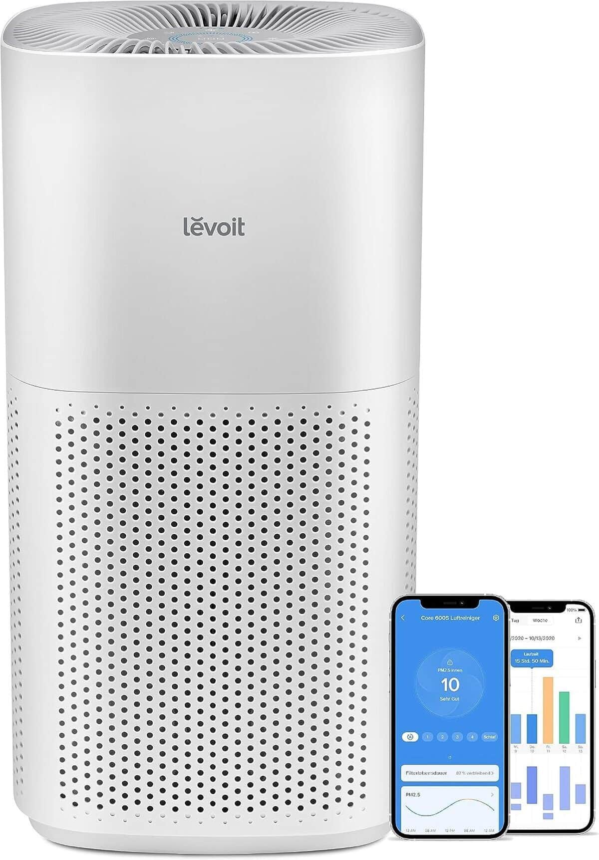 Test purificateur d'air LEVOIT : performance et contrôle intelligent